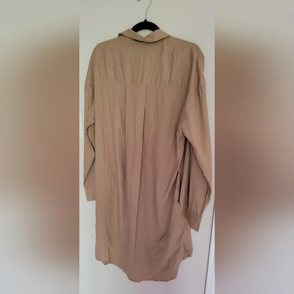 RW&Co. Linen Blend Long-Sleeve Button-Down  Shirt Dress - Picture 11 of 13